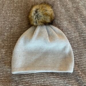 Aritzia Wilfred Tan Fur Winter Hat Beanie